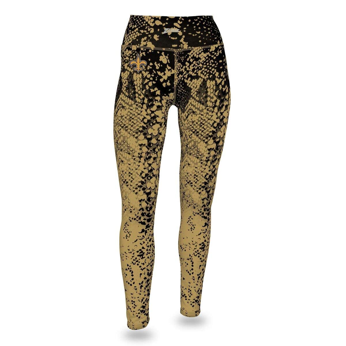 Zubaz NFL Women's Zubaz New Orleans Saints Logo Leggings