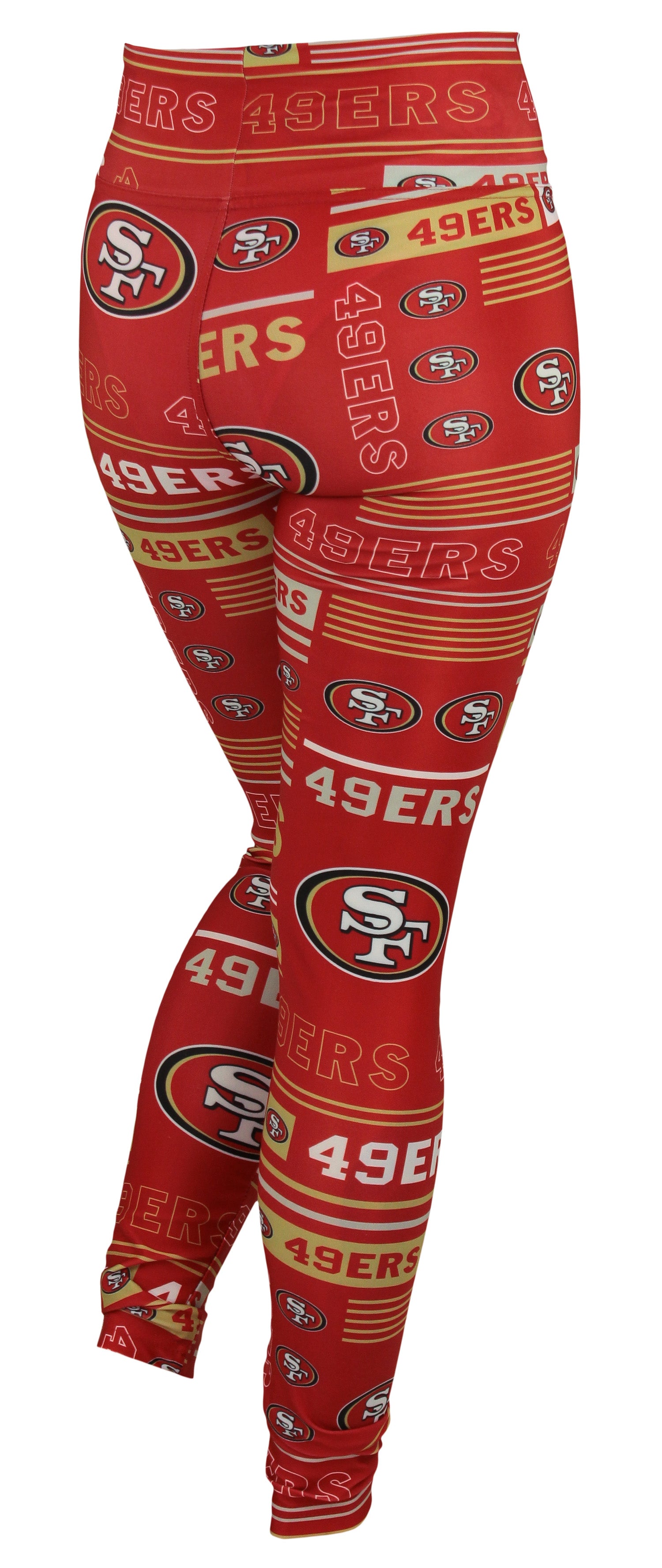 Zubaz NFL San Francisco 49ers Women's Team Column Leggings