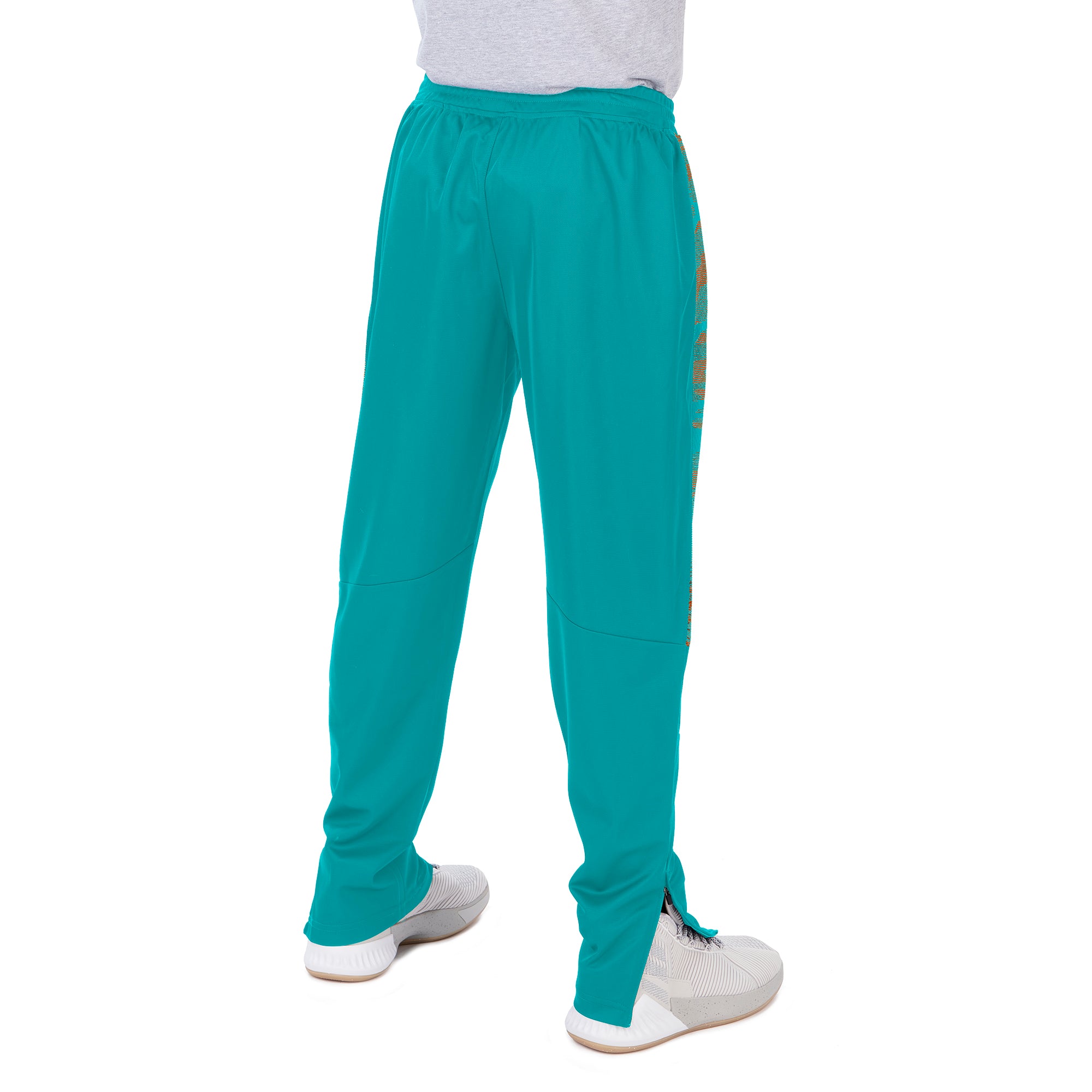 Zubaz NFL Men's Miami Dolphins Track Pants W/ Camo Lines Side Panels