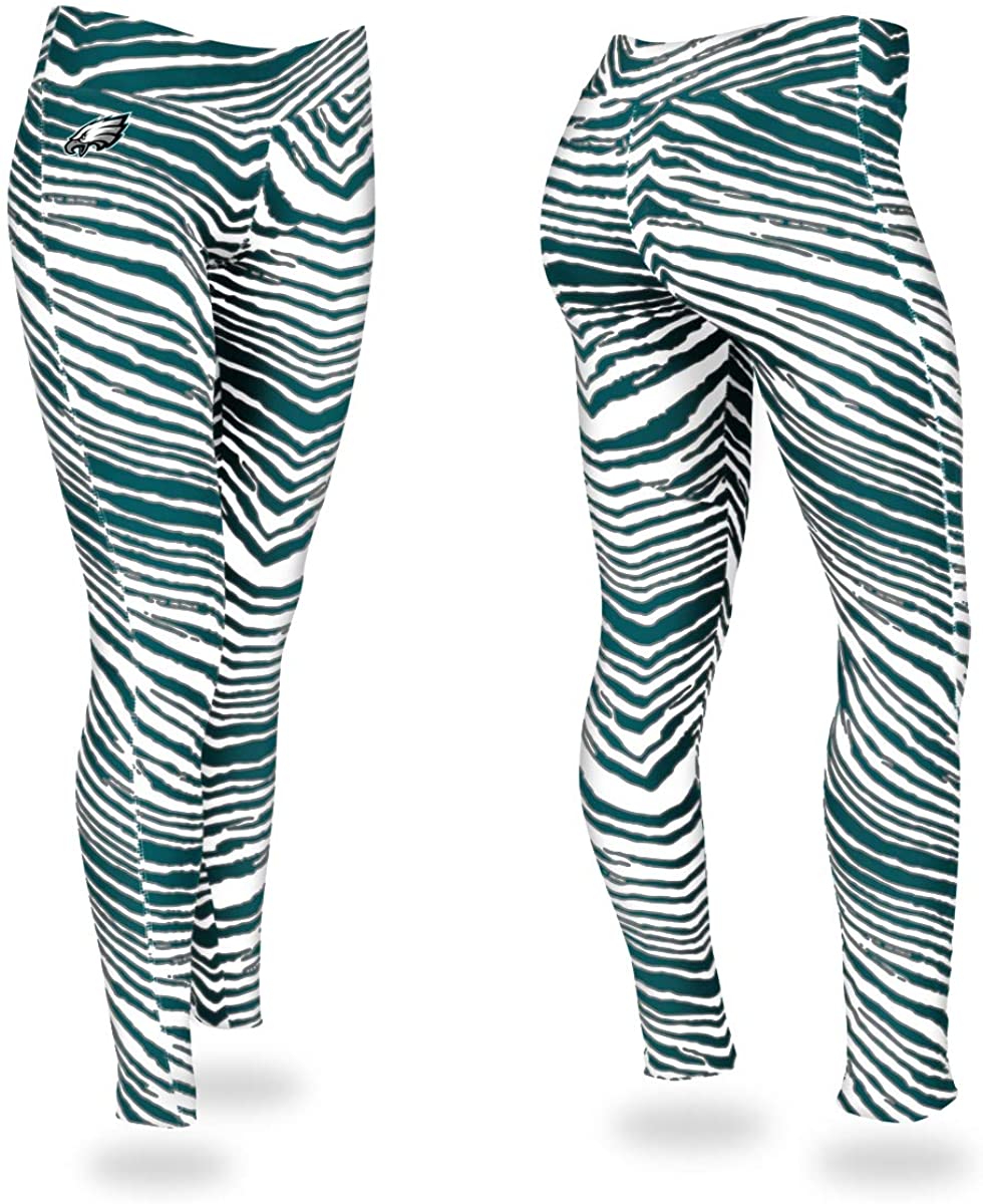 Zubaz NFL Women's Philadelphia Eagles Zebra Print Legging Bottoms