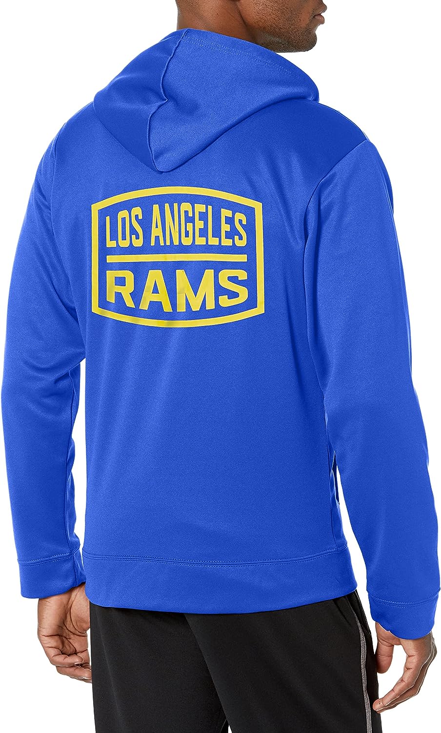 Zubaz NFL Men's Los Angeles Rams Team Full Zip Up Hoodie With Zebra Accents