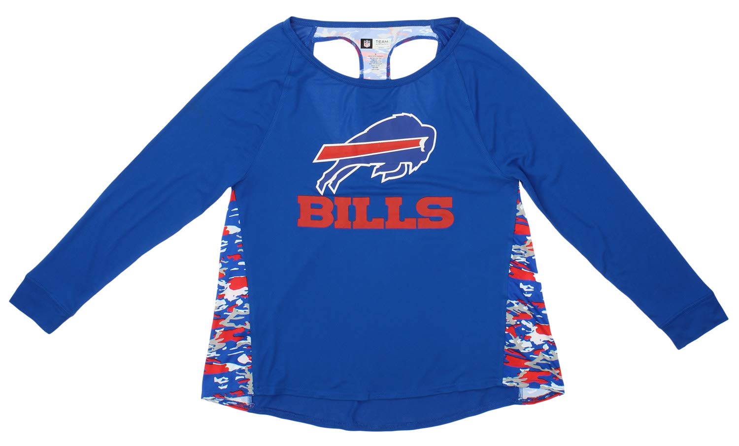 Zubaz Women's NFL Buffalo Bills Racer Back Shirt Top