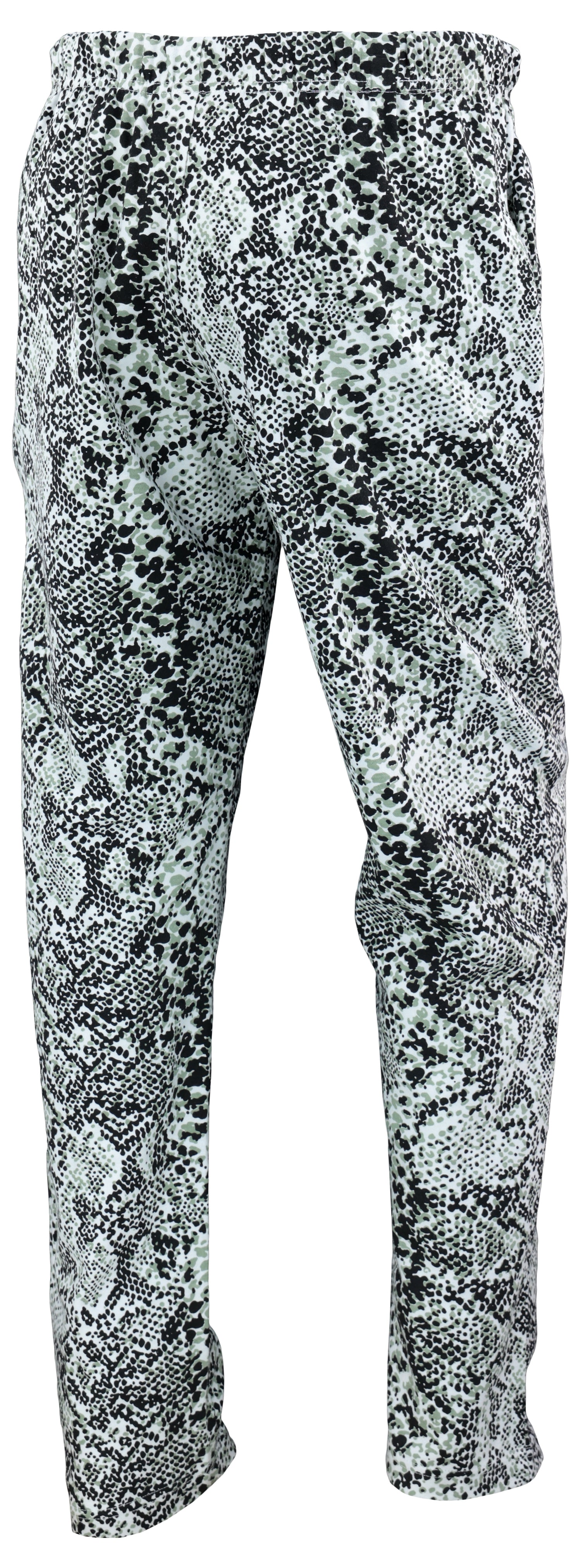 Zubaz 88 Men's The Original Pants - BLACK/WHITE SNAKE