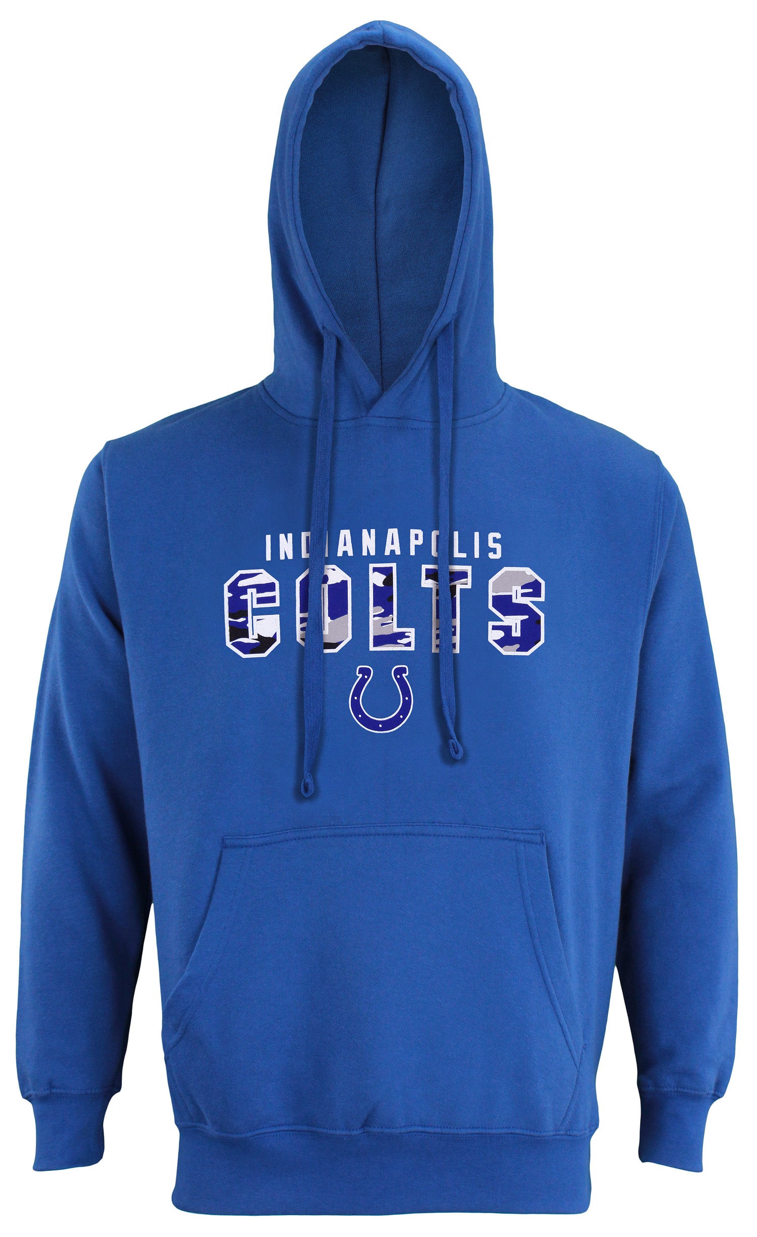 Zubaz NFL Men's Indianapolis Colts Camo Block Logo Hoodie