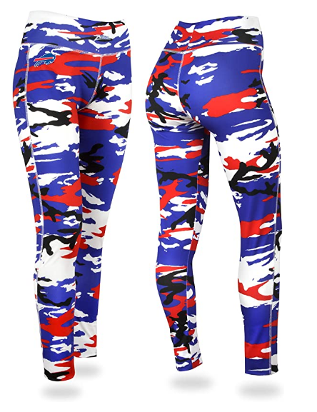 Zubaz NFL Women's Buffalo Bills Camo Print Legging Bottoms