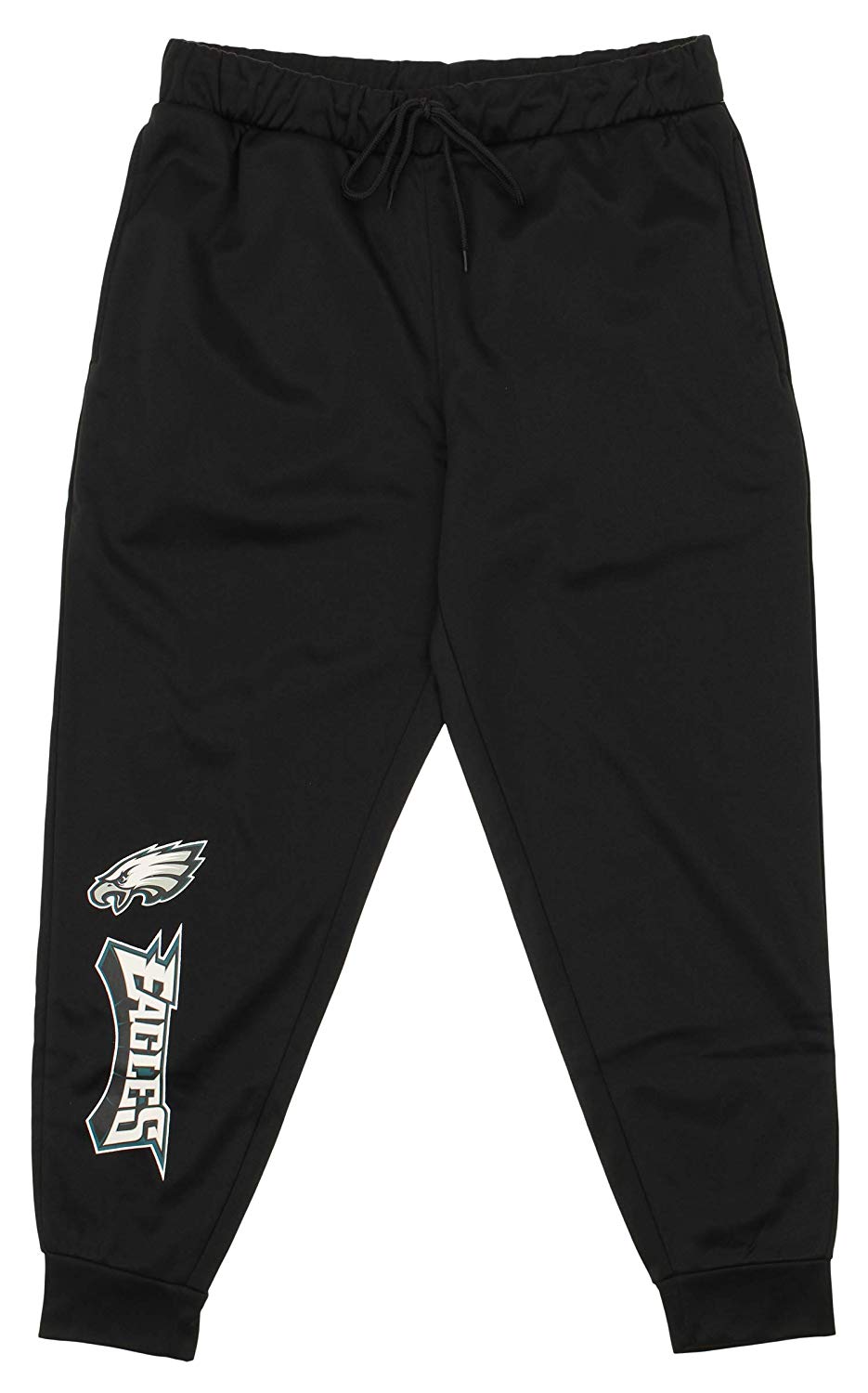 Zubaz NFL Philadelphia Eagles Men's Poly Fleece Jogger, Black