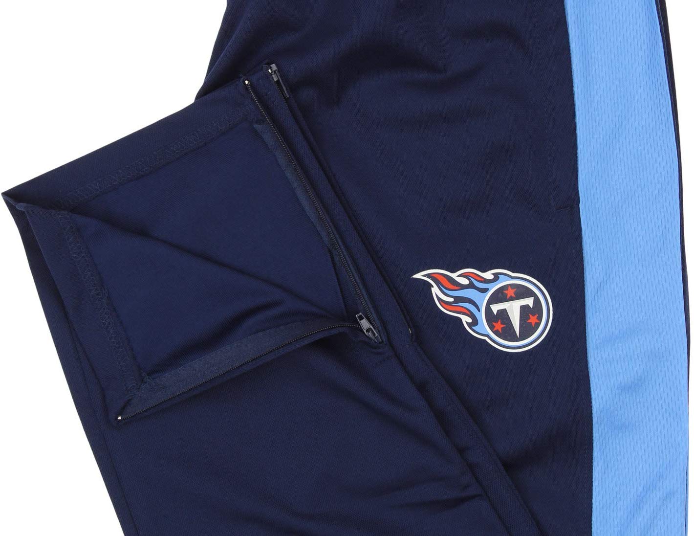 Zubaz NFL Football Men's Tennessee Titans Athletic Track Pant