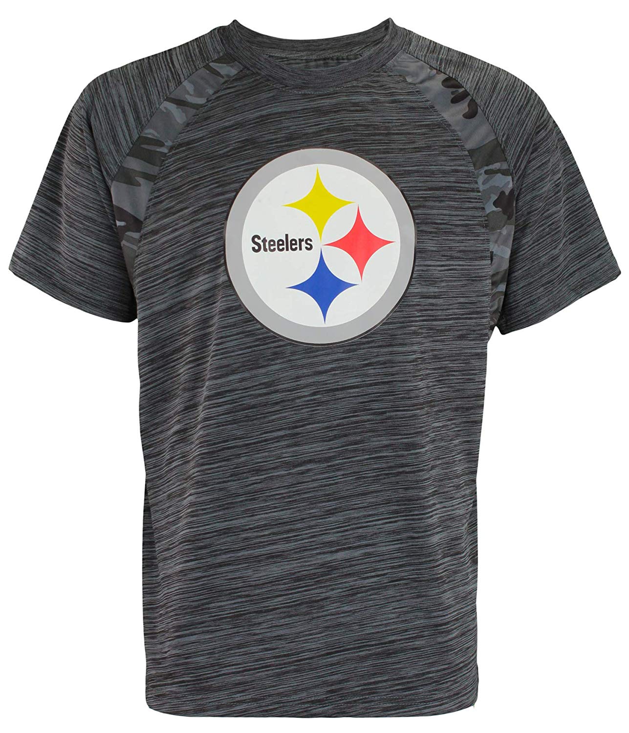 Zubaz NFL Men's Pittsburgh Steelers Tonal Camo Raglan T-Shirt