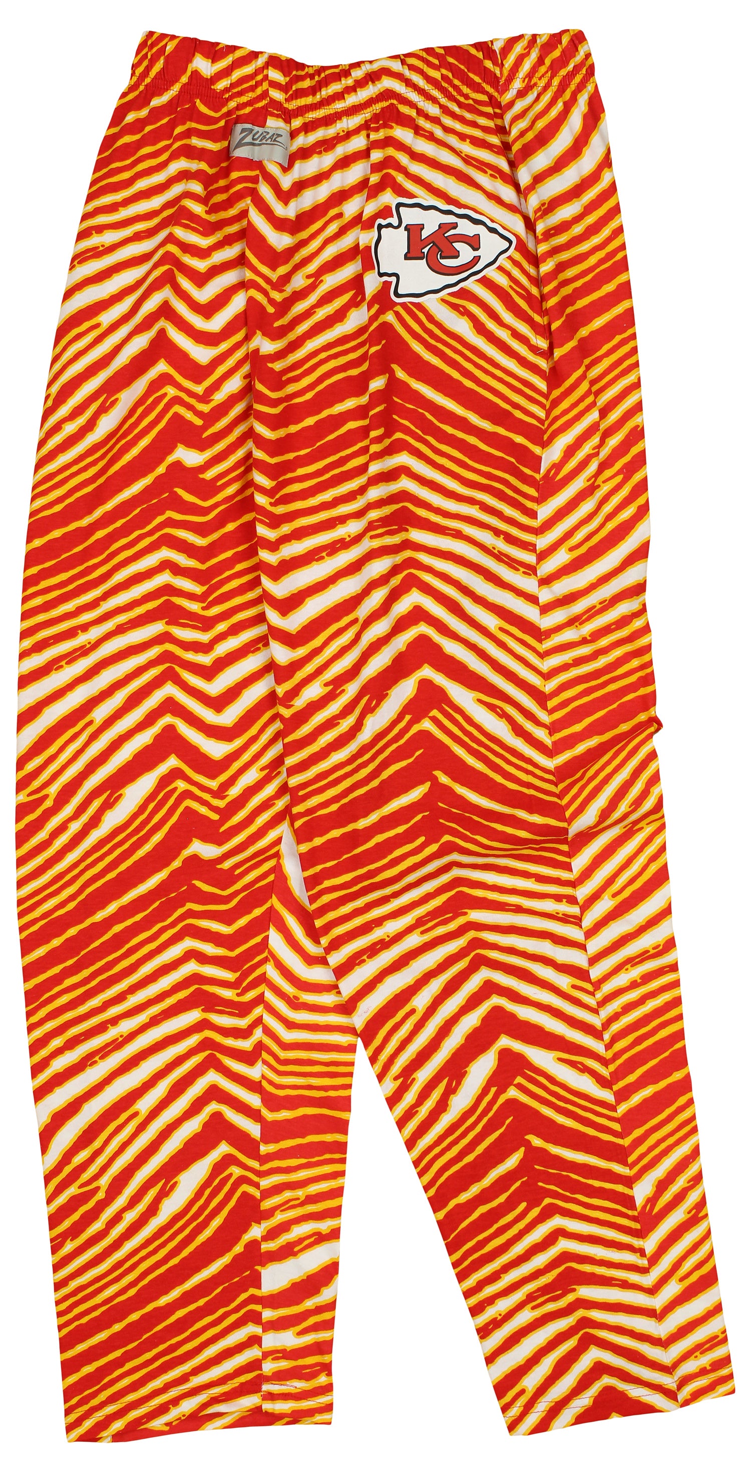 Zubaz Kansas City Chiefs NFL Men's Zebra Left Hip Logo Lounge Pant