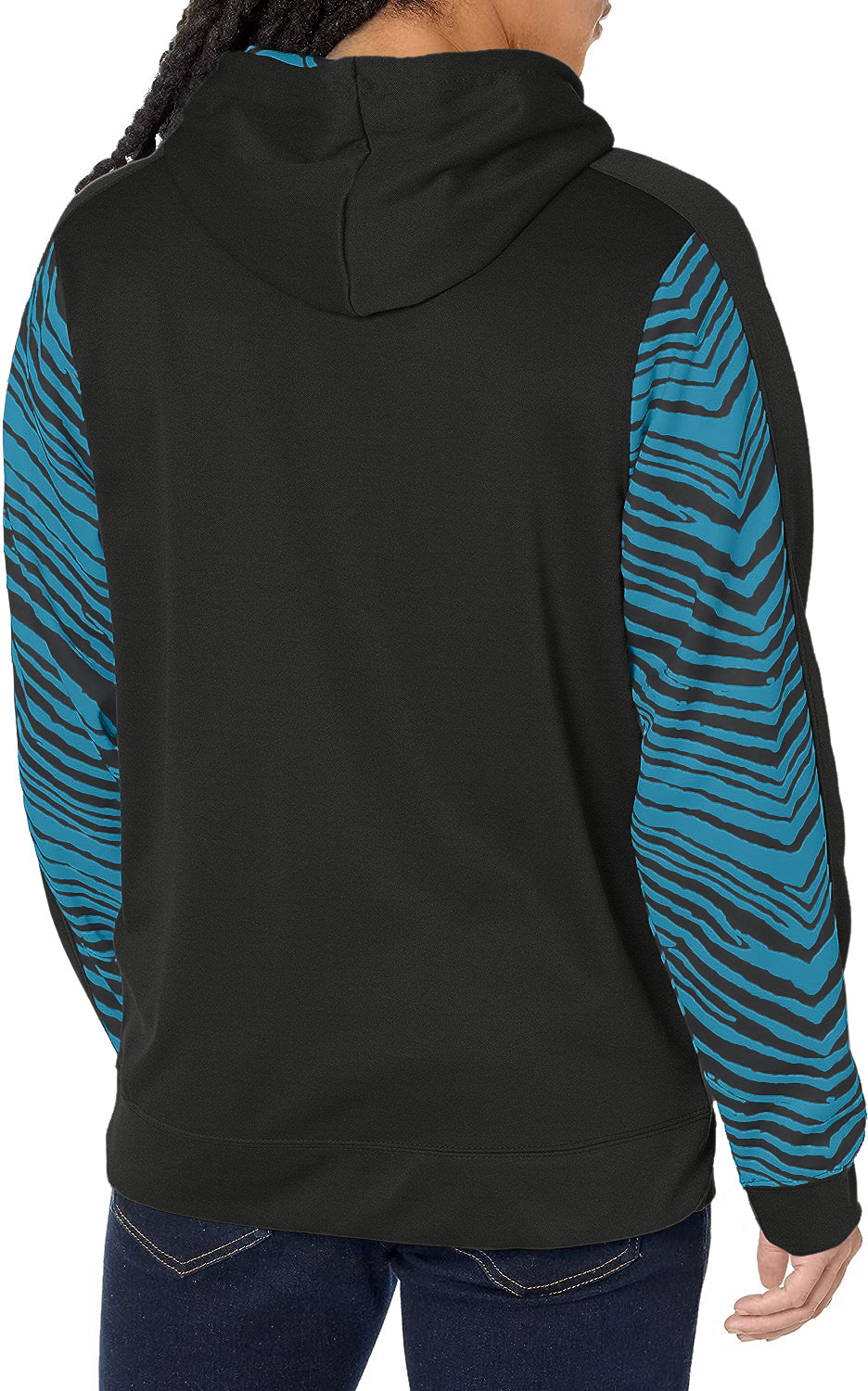 Zubaz NFL Men's Jacksonville Jaguars Team Color with Zebra Accents Pul
