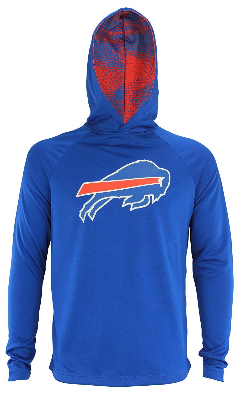 Zubaz NFL Buffalo Bills Men's Lightweight Performance French Terry Hoodie