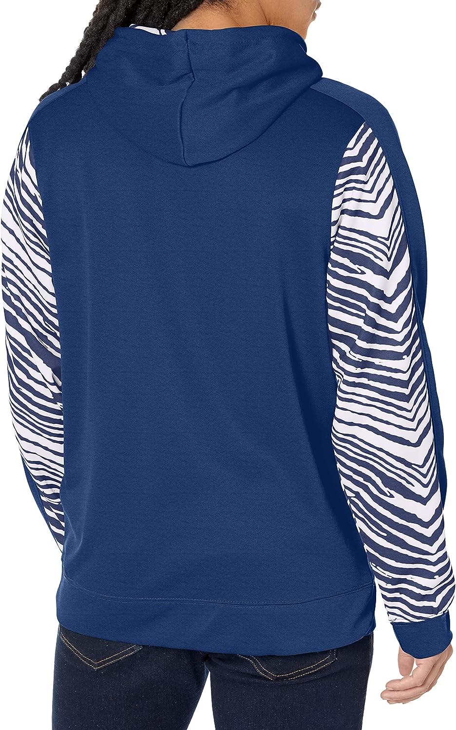 Zubaz NFL Men's Dallas Cowboys Team Color with Zebra Accents Pullover Hoodie