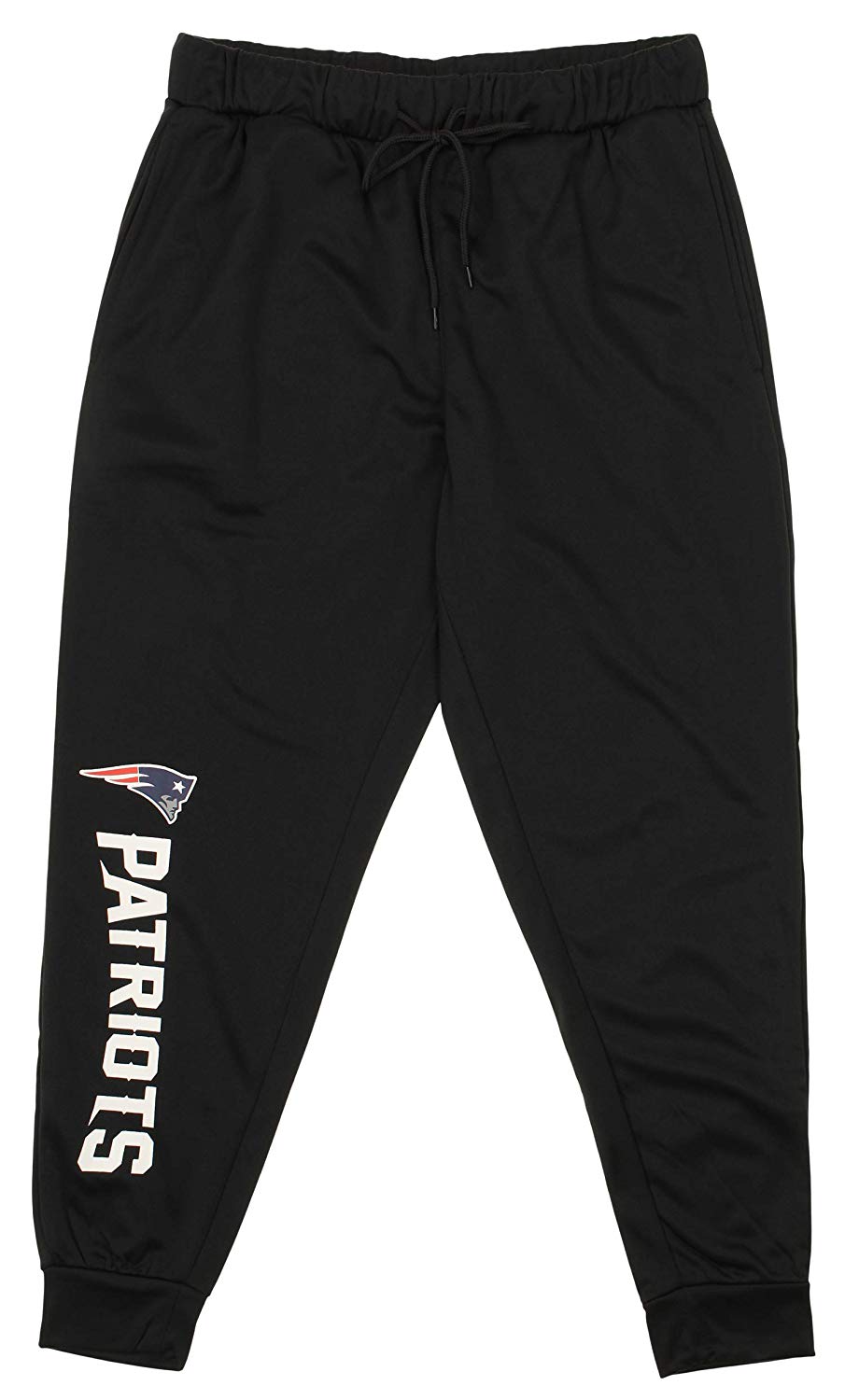 Zubaz NFL New England Patriots Men's Poly Fleece Jogger, Black