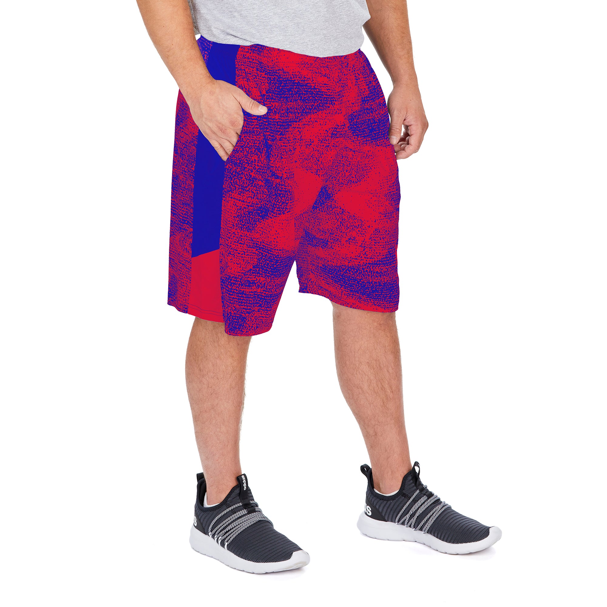 Zubaz NFL Men's New York Giants Team Color Static Short With Side Panels