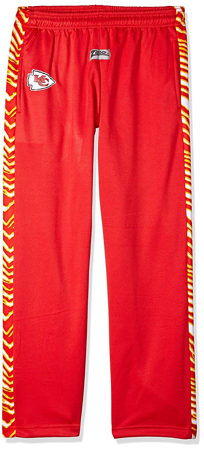 Zubaz NFL Men's Kansas City Chiefs Zebra Accent NFL Stadium Pants