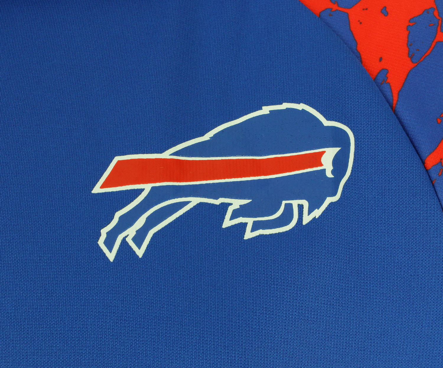 Zubaz NFL Men's Buffalo Bills Performance Full Zip Hoodie with Lava Sleeves