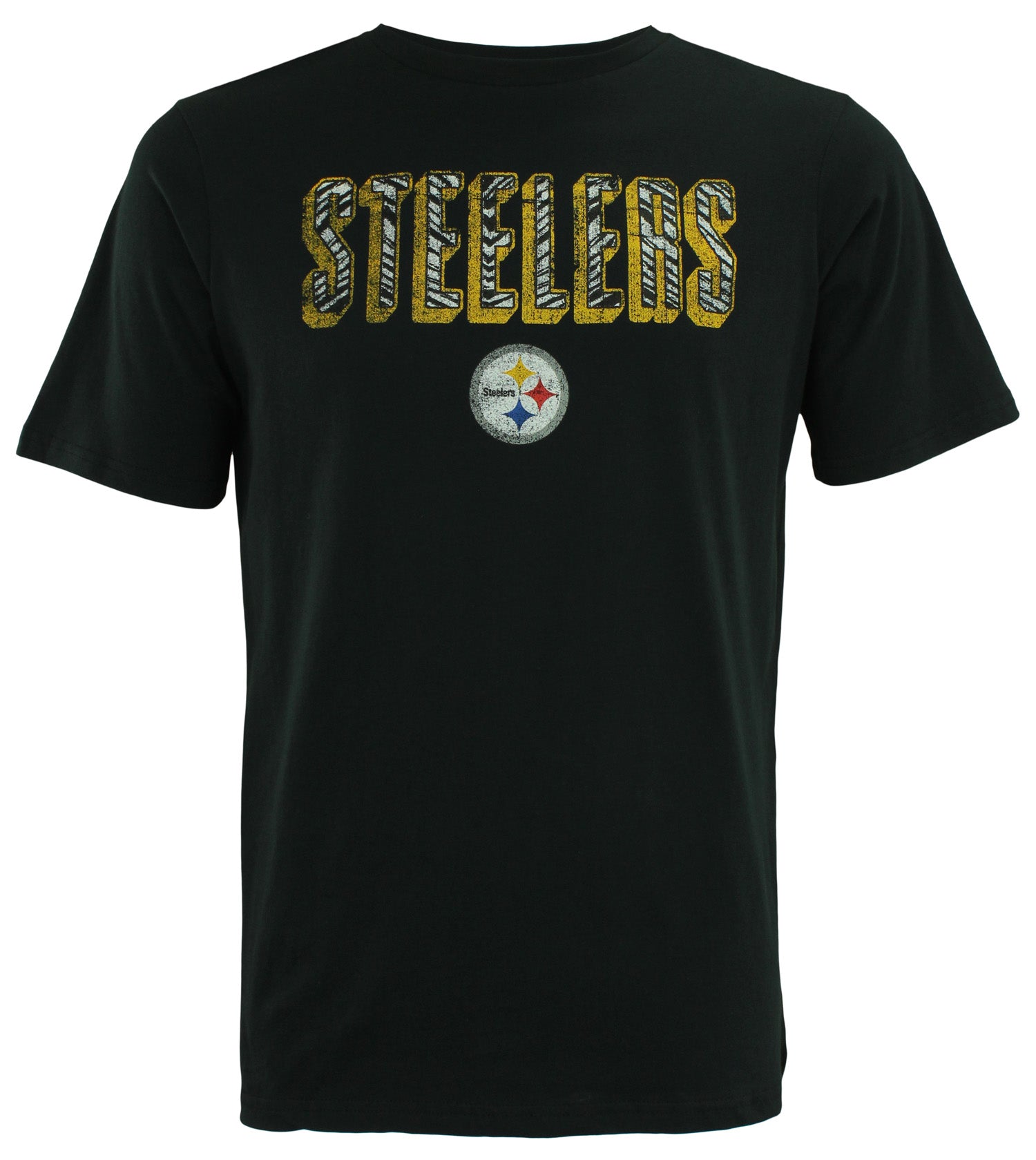 Zubaz NFL Men's Pittsburgh Steelers Short Sleeve Zeb Graphic T-Shirt