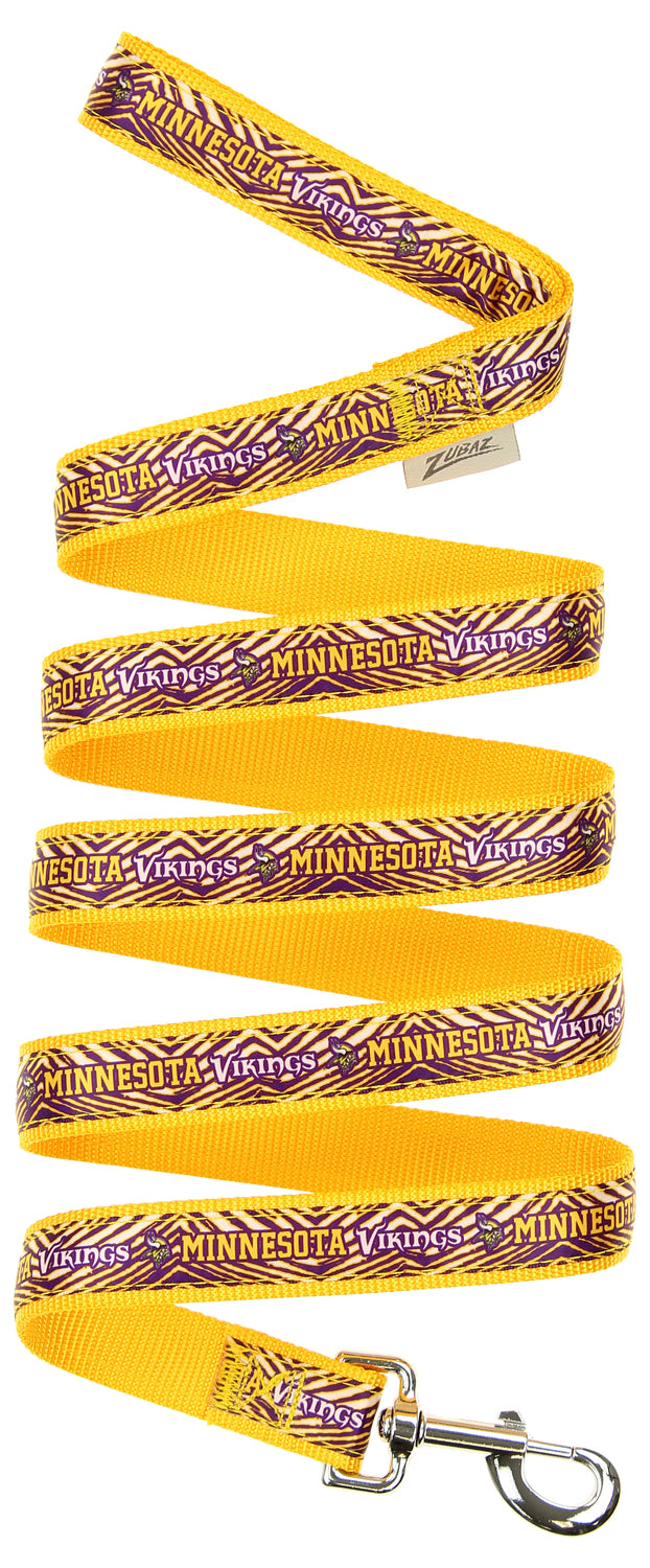 Zubaz X Pets First NFL Minnesota Vikings Team Logo Leash For Dogs