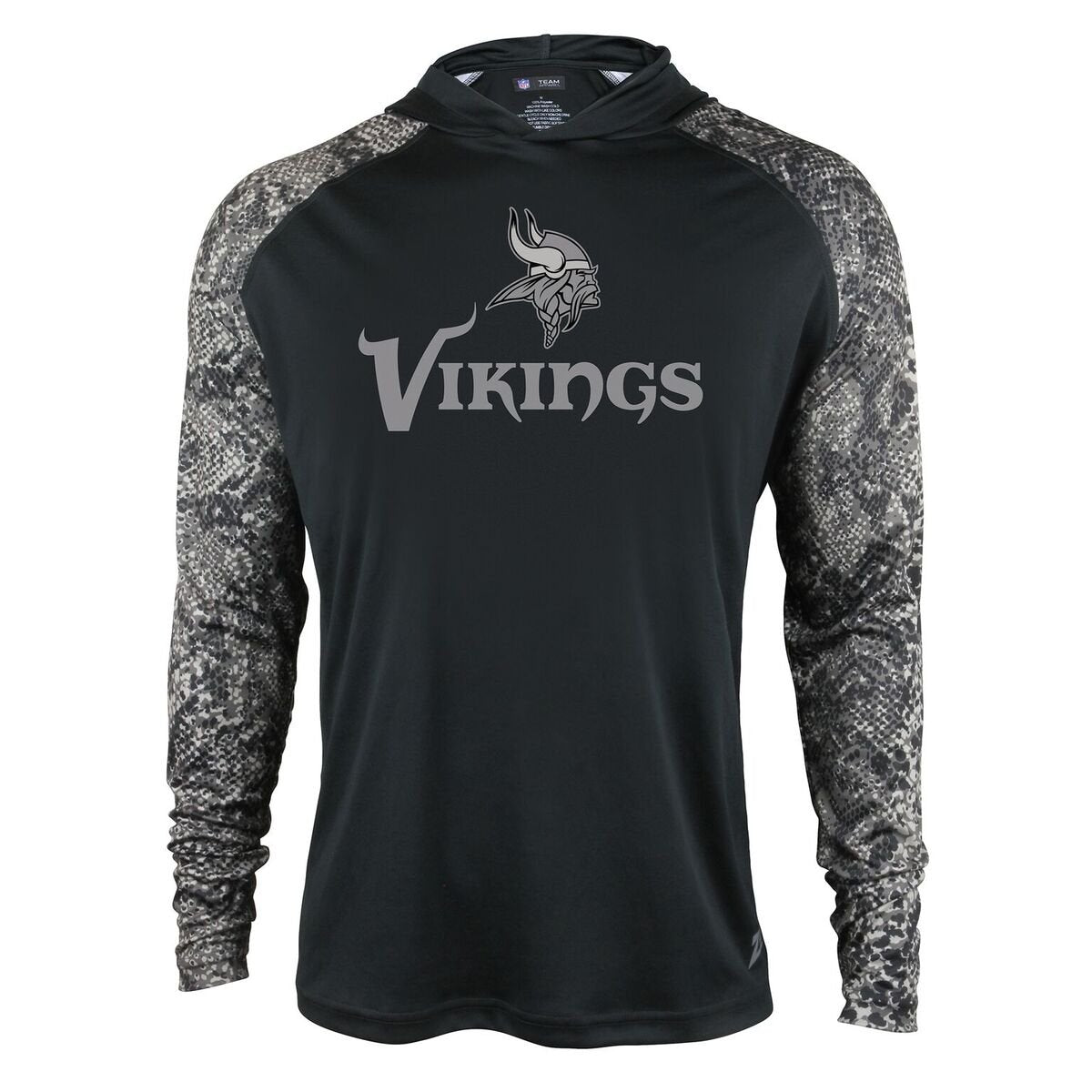 Zubaz Men's NFL Minnesota Vikings Tonal Lightweight Hoodie