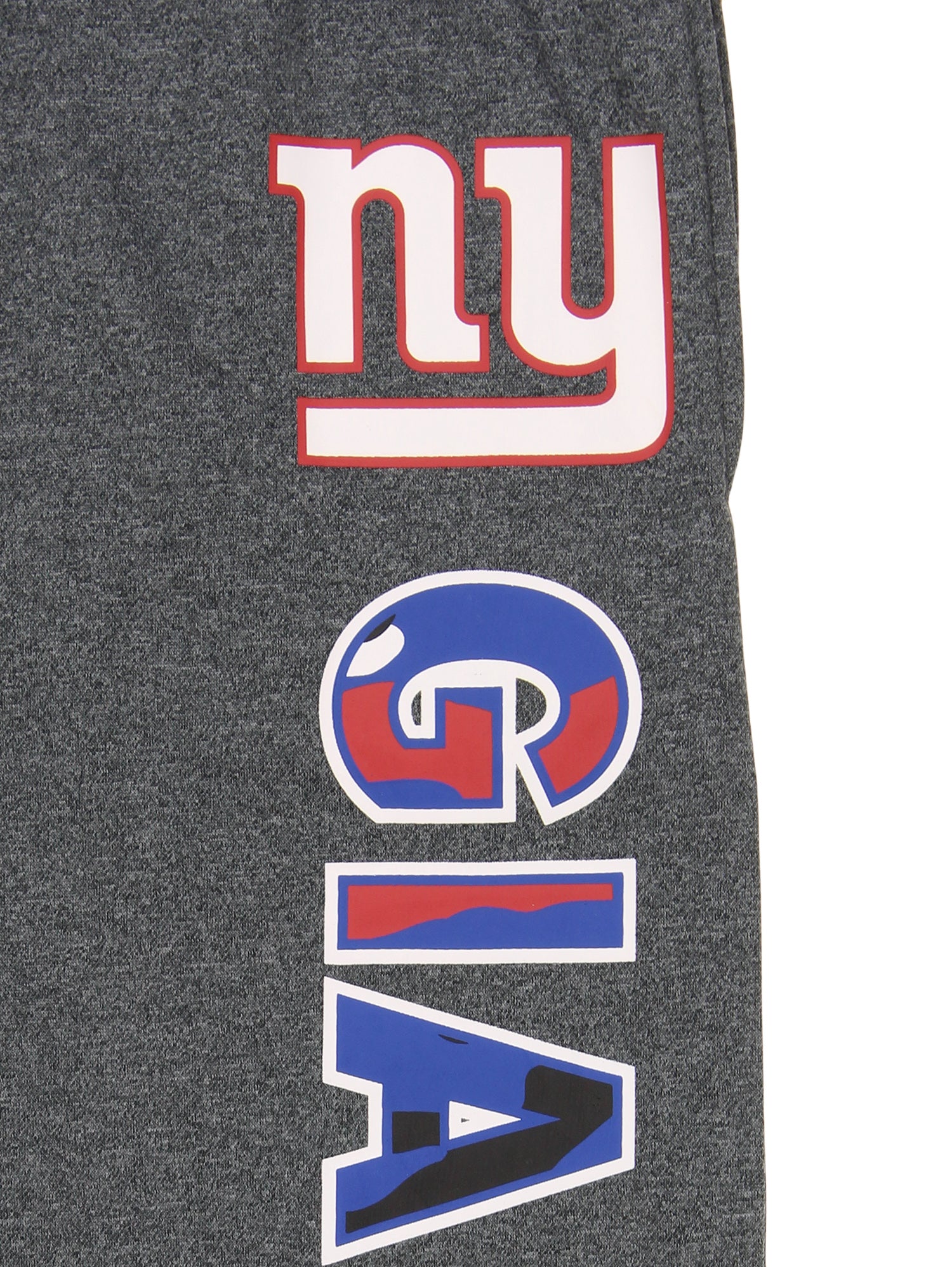 Zubaz NFL Men's New York Giants Poly Fleece Dark Heather Gray Sweatpants