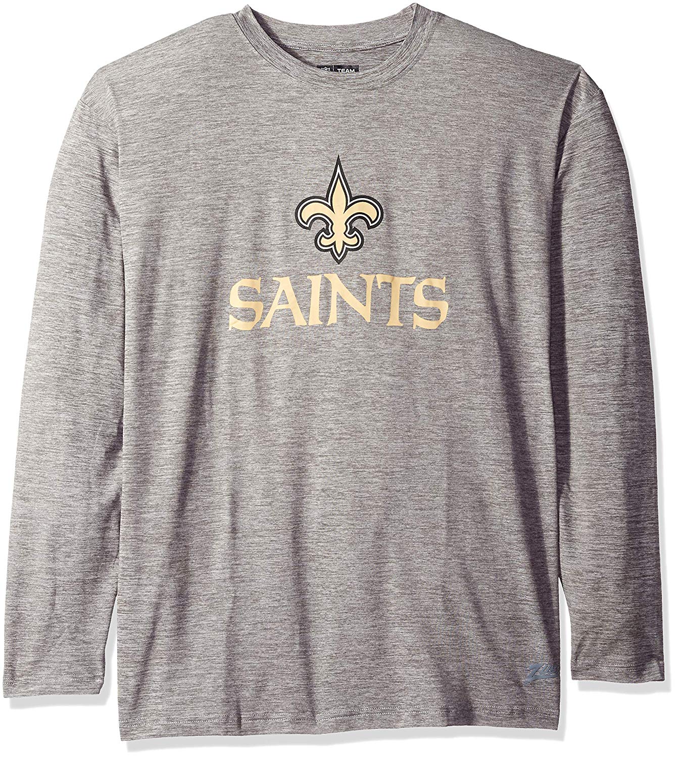 Zubaz NFL Men's New Orleans Saints Long Sleeve Tee