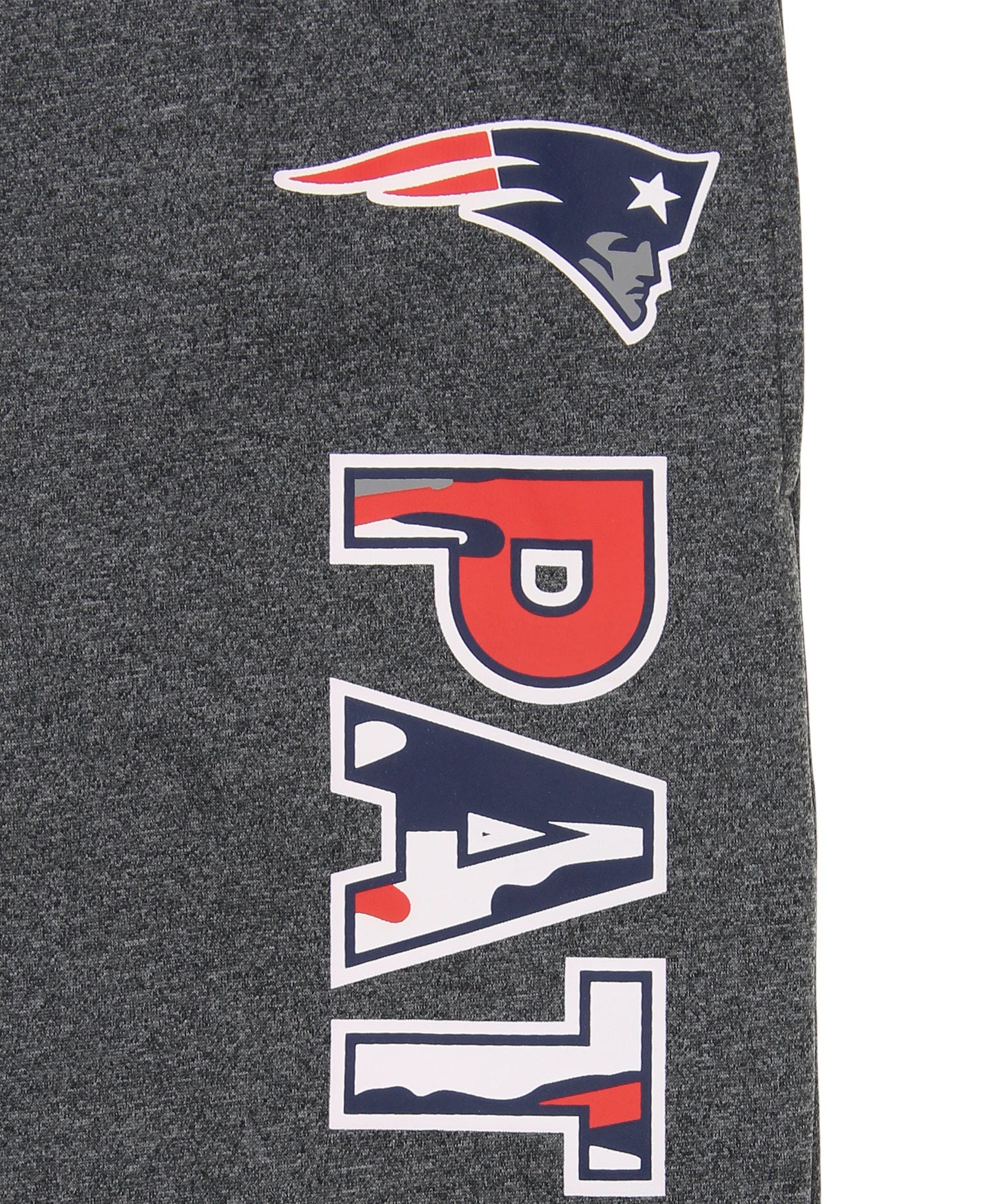 Zubaz NFL Men's New England Patriots Poly Fleece Dark Heather Gray Sweatpants