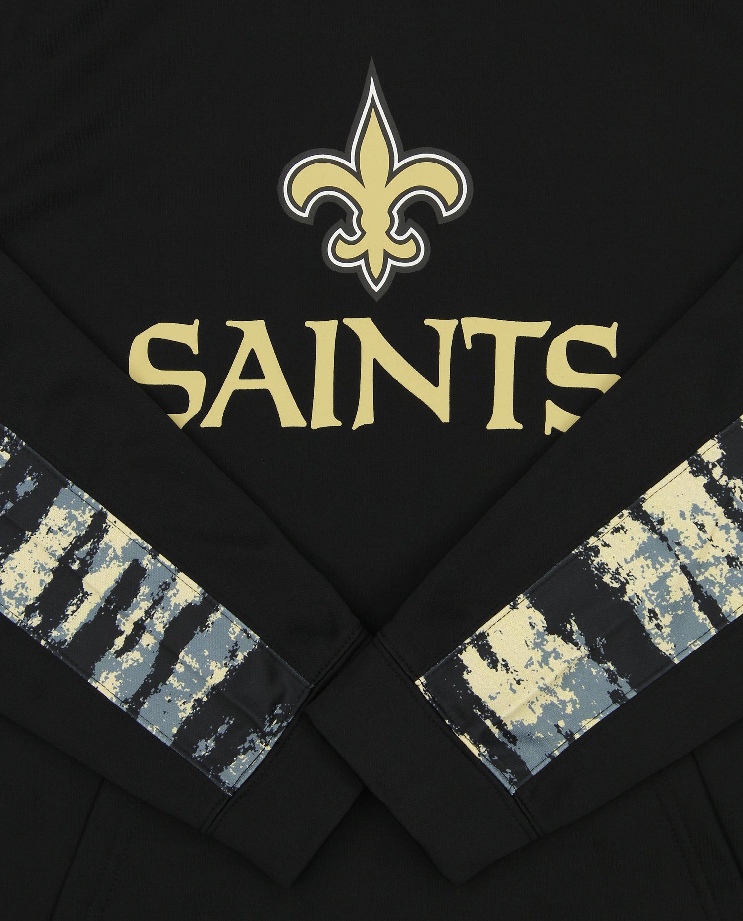 Zubaz NFL Men's New Orleans Saints Performance Hoodie w/ Oxide Sleeves  Size LARGE