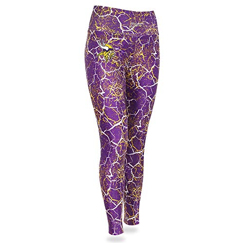 Zubaz NFL Women's Minnesota Vikings Team Marble Leggings