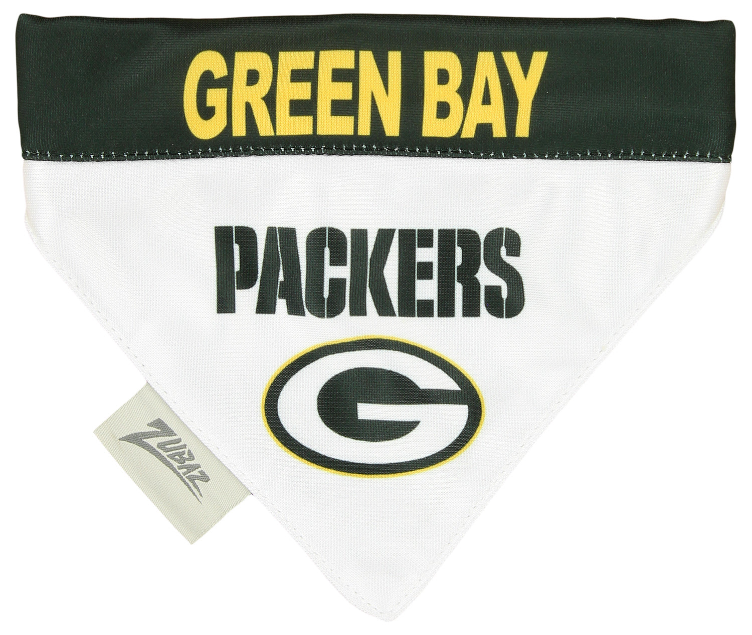 Zubaz X Pets First NFL Green Bay Packers Reversible Bandana For Dogs & Cats