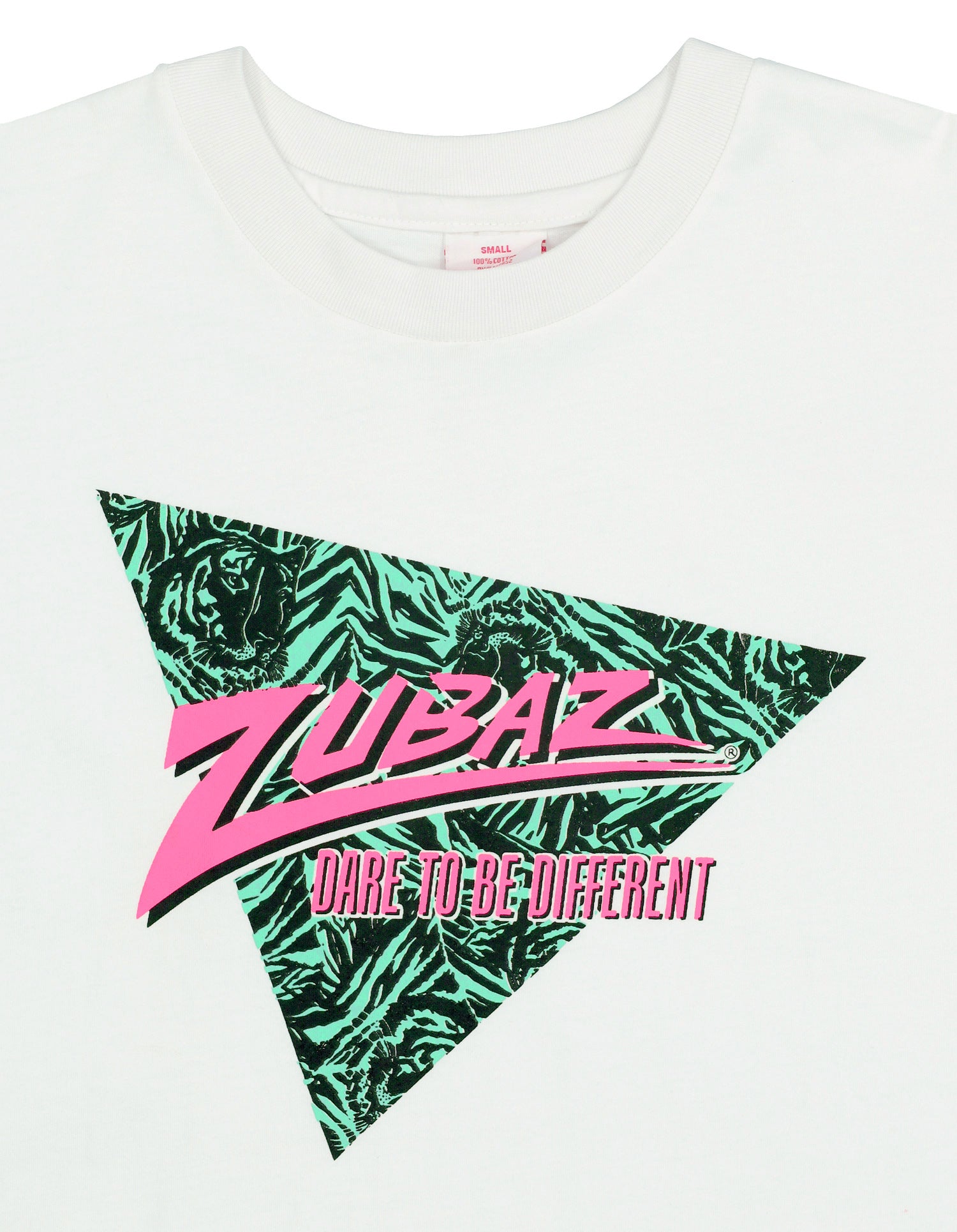 Zubaz 88 Men's Oversized Short Sleeve T-Shirt - MINT/BLACK TIGER