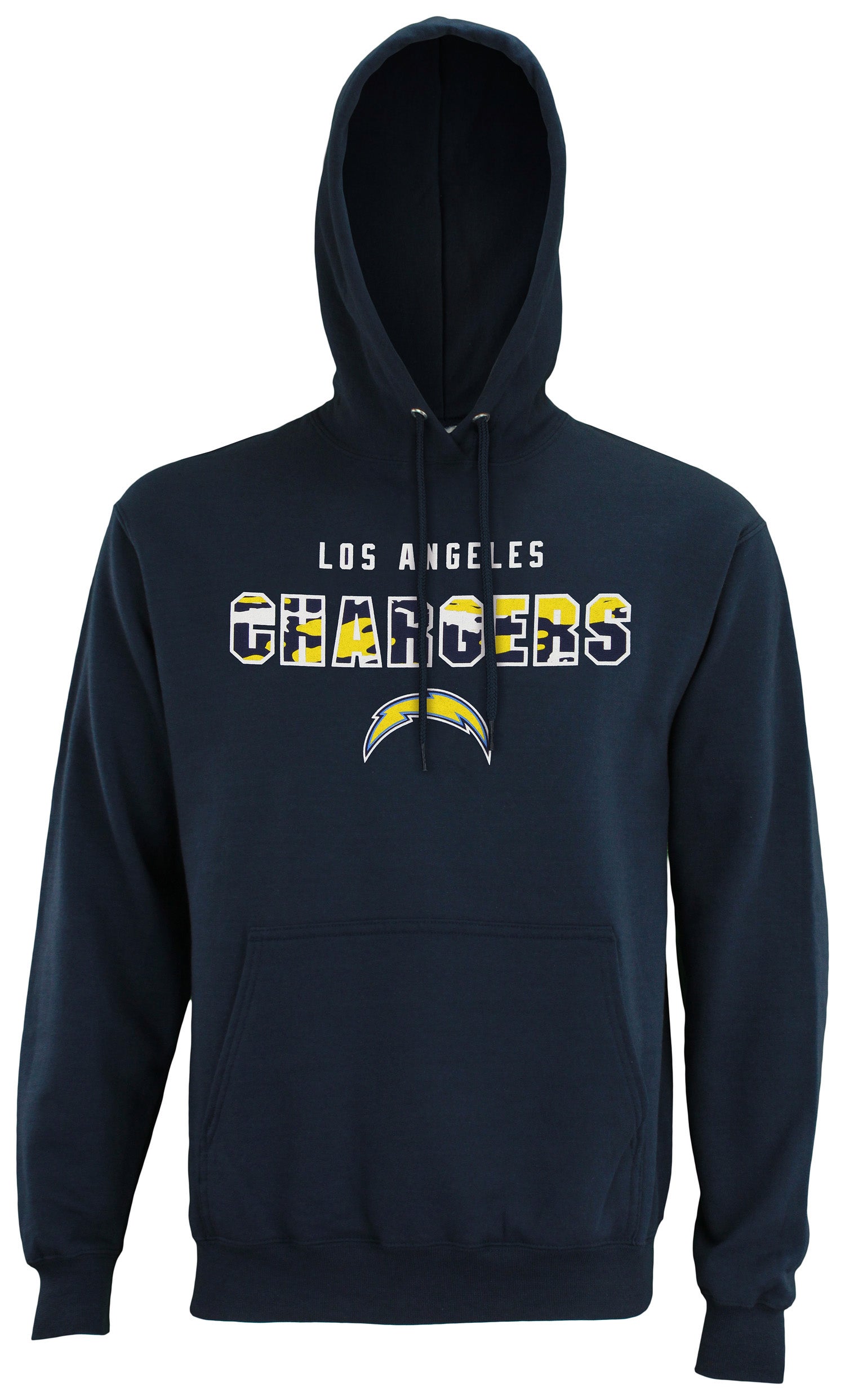 Zubaz NFL Men's Los Angeles Chargers Camo Block Logo Hoodie