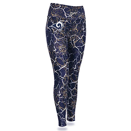 Zubaz NFL Women's Los Angeles Rams Marble Leggings