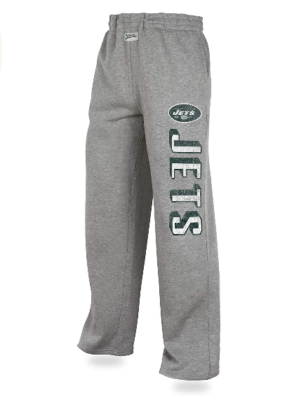 Zubaz NFL Men's New York Jets Sweatpants, Heather Gray
