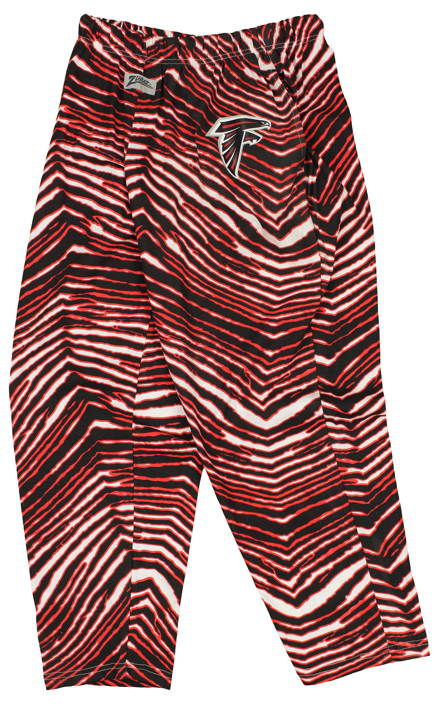 Zubaz Atlanta Falcons Men's Zebra Left Hip Logo Track Pant