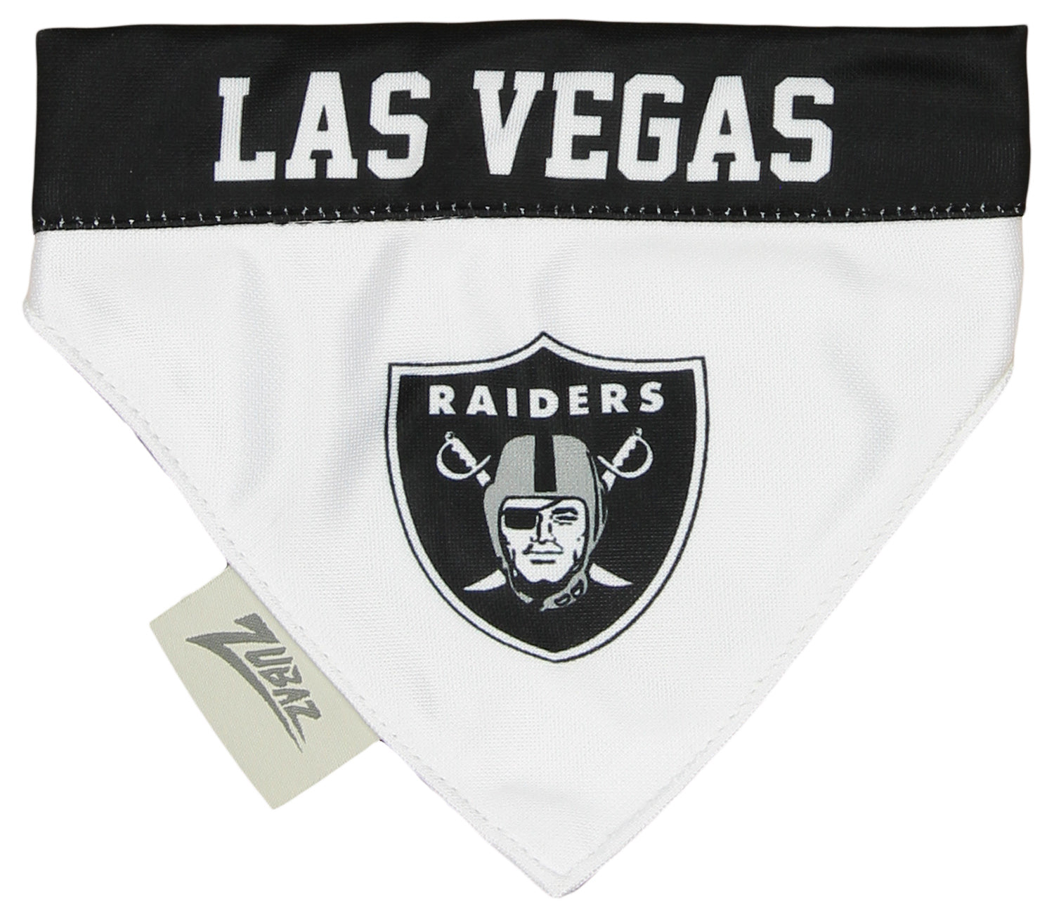 Zubaz X Pets First NFL Las Vegas Raiders Reversible Bandana For Dogs & Cats