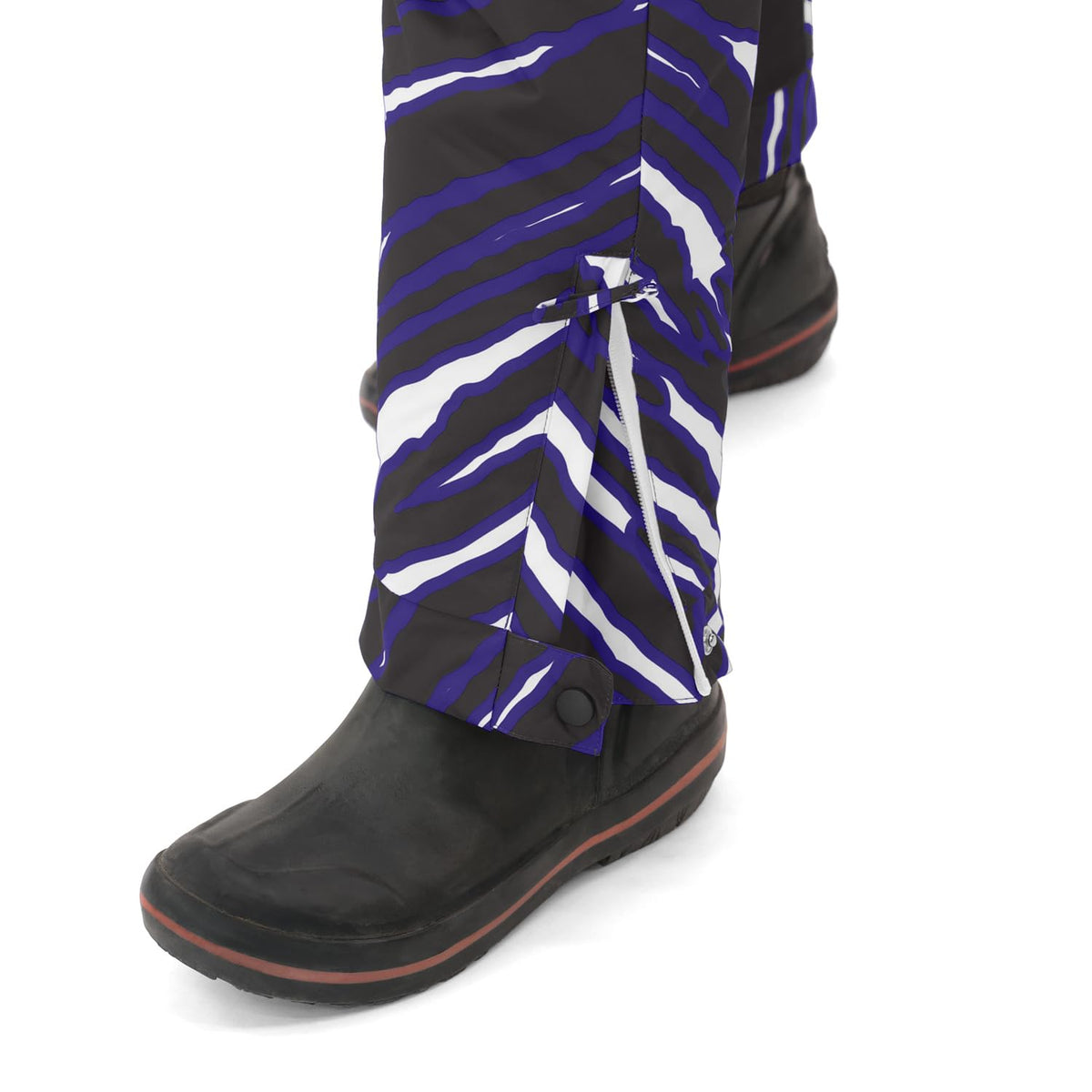 Zubaz NFL New England Patriots Youth Unisex Team Color 3 Color Zebra Tundra Tux Jr Snowsuit