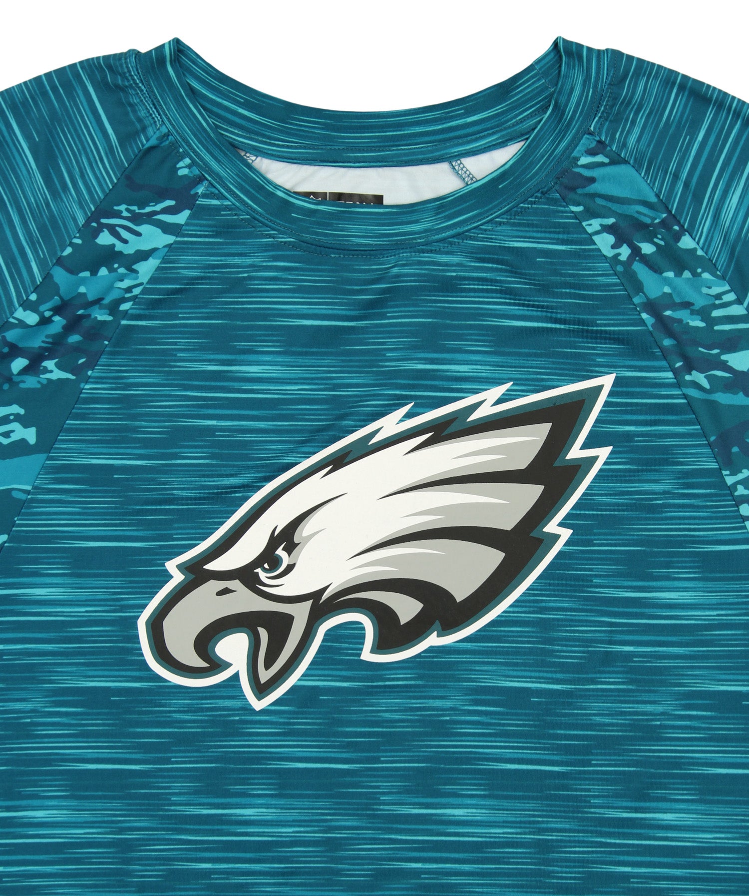Zubaz NFL Men's Philadelphia Eagles Tonal Camo Raglan T-Shirt