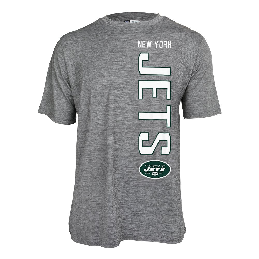 Zubaz NFL Men's New York Jets Vertical Team Name Graphic Tee