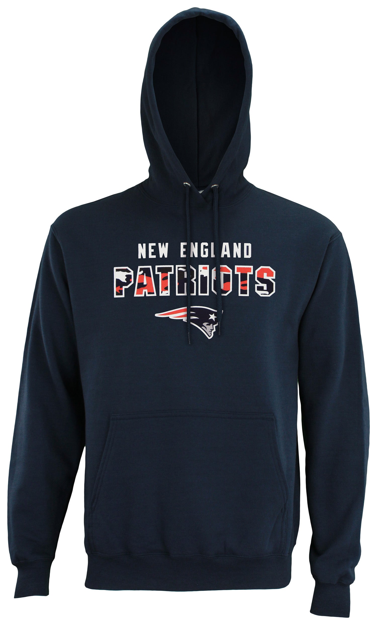 Zubaz NFL Men's New England Patriots Camo Block Logo Hoodie