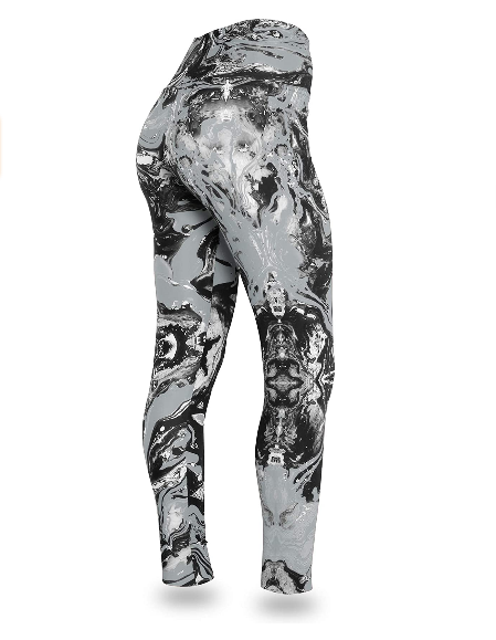 Zubaz NFL Women's Oakland Raiders Team Swirl Leggings