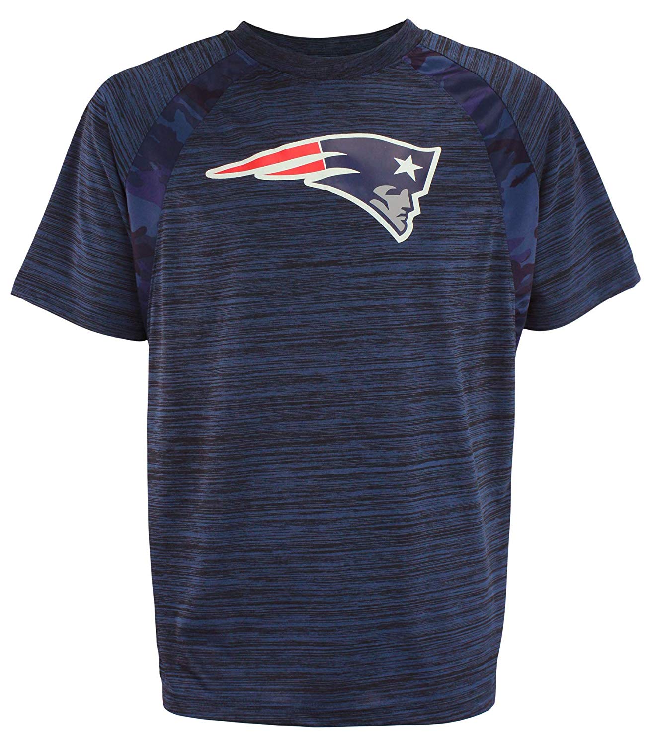 Zubaz NFL Men's New England Patriots Tonal Camo Raglan T-Shirt