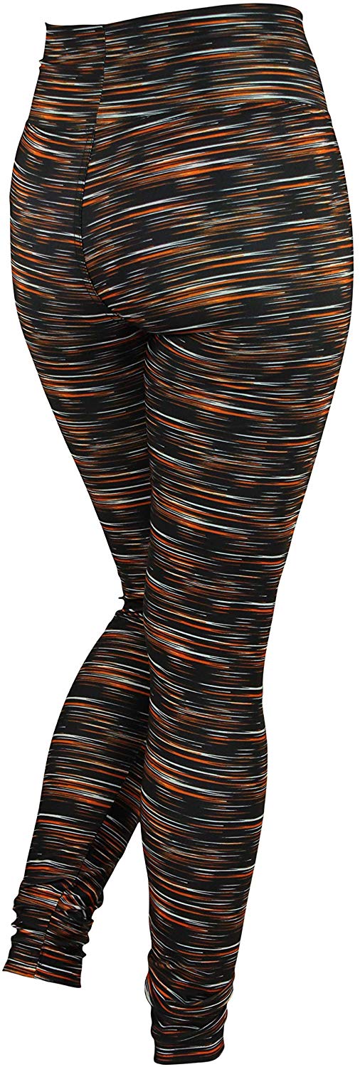 Zubaz NFL Football Women's Cincinnati Bengals Space Dye Legging