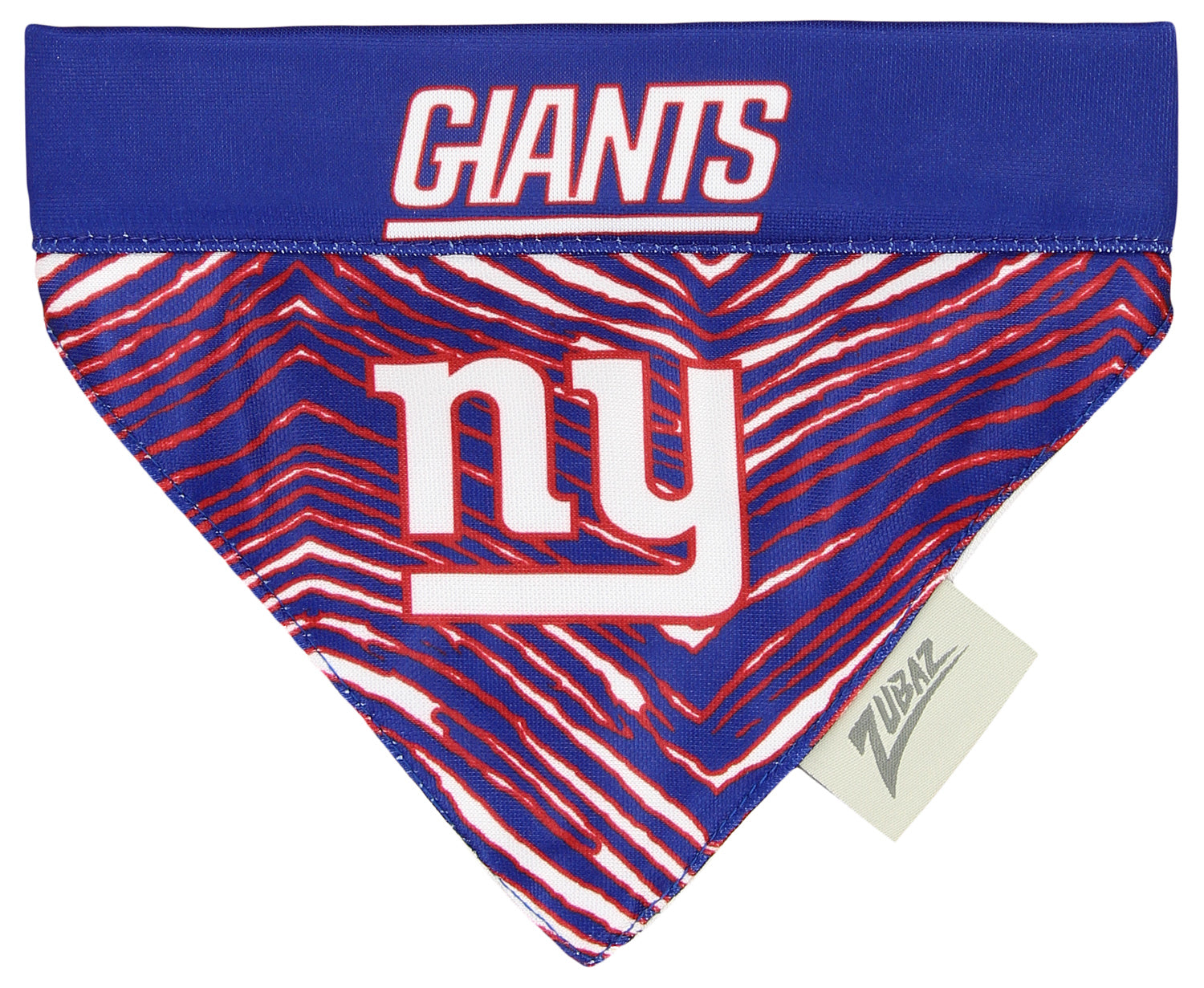 Zubaz X Pets First NFL New York Giants Reversible Bandana For Dogs & Cats