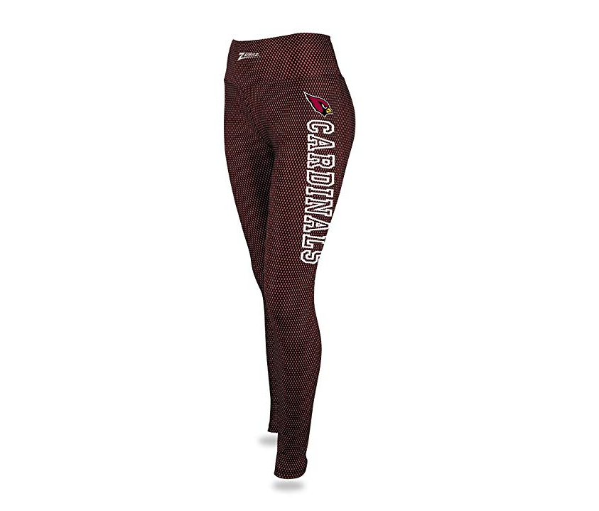 Zubaz NFL Women's Arizona Cardinals Printed Faux Mesh Leggings