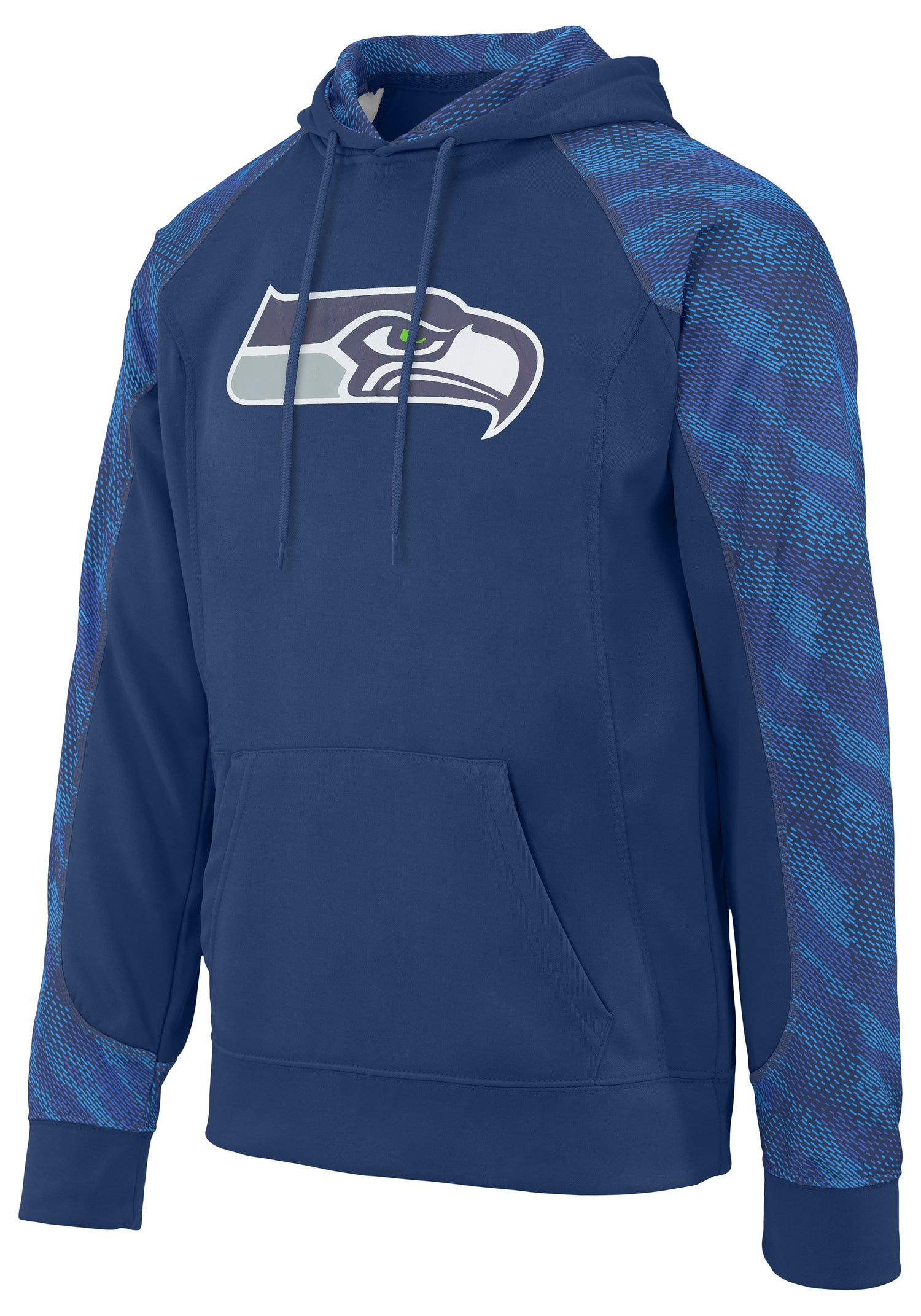 Zubaz NFL Men's Elevated Logo Viper Hoodie Seattle Seahawks