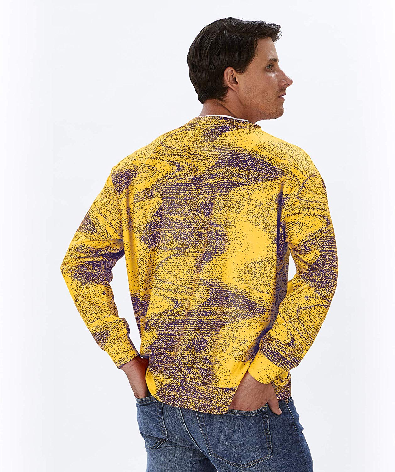 Zubaz NFL Football Men's Minnesota Vikings Static Crew Neck Sweatshirt