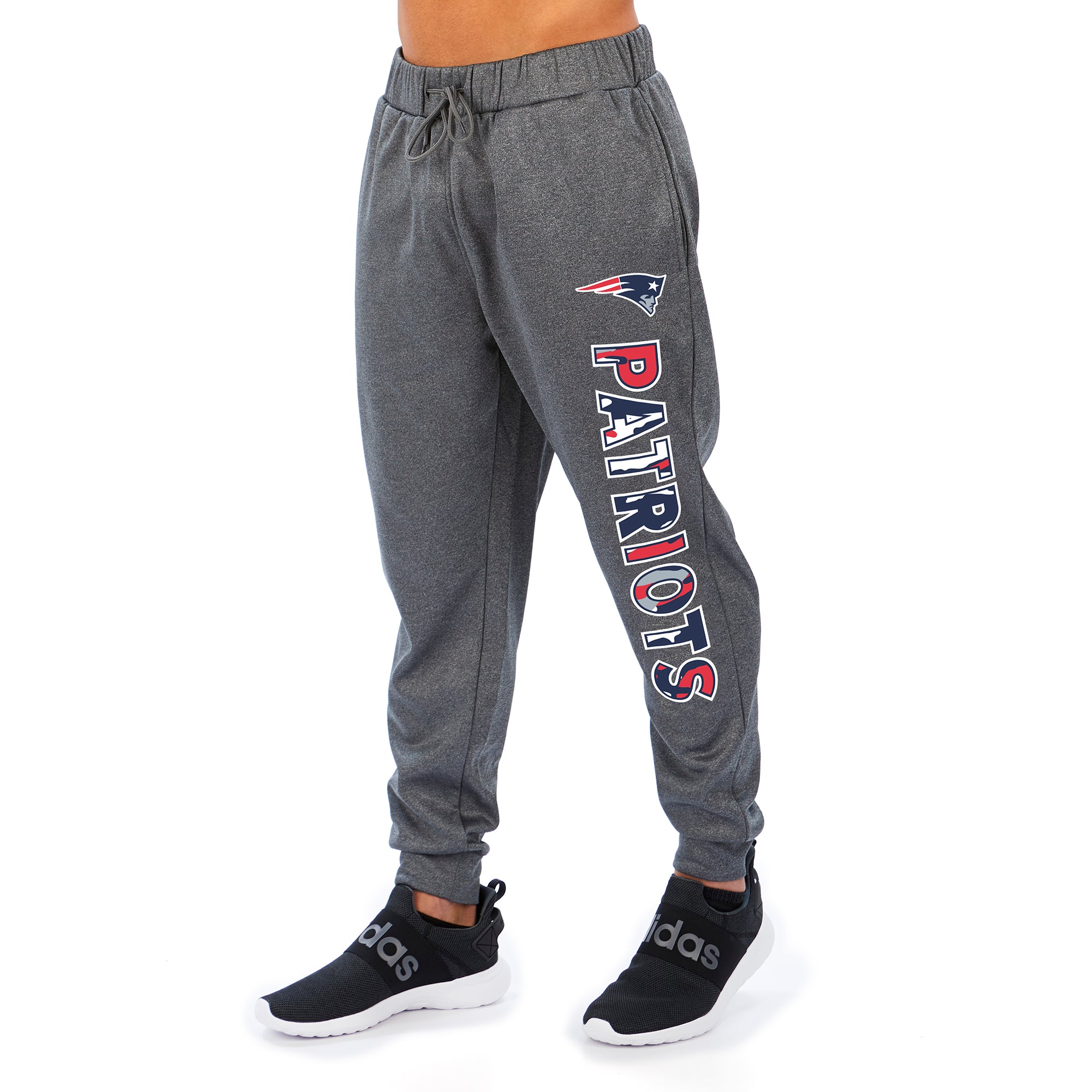 Zubaz NFL Men's New England Patriots Gameday Camo Wordmark Jogger Pants