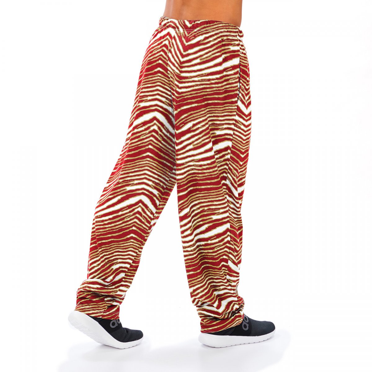 Zubaz NFL Men's San Francisco 49ers Classic Zebra Print Team Logo Pants