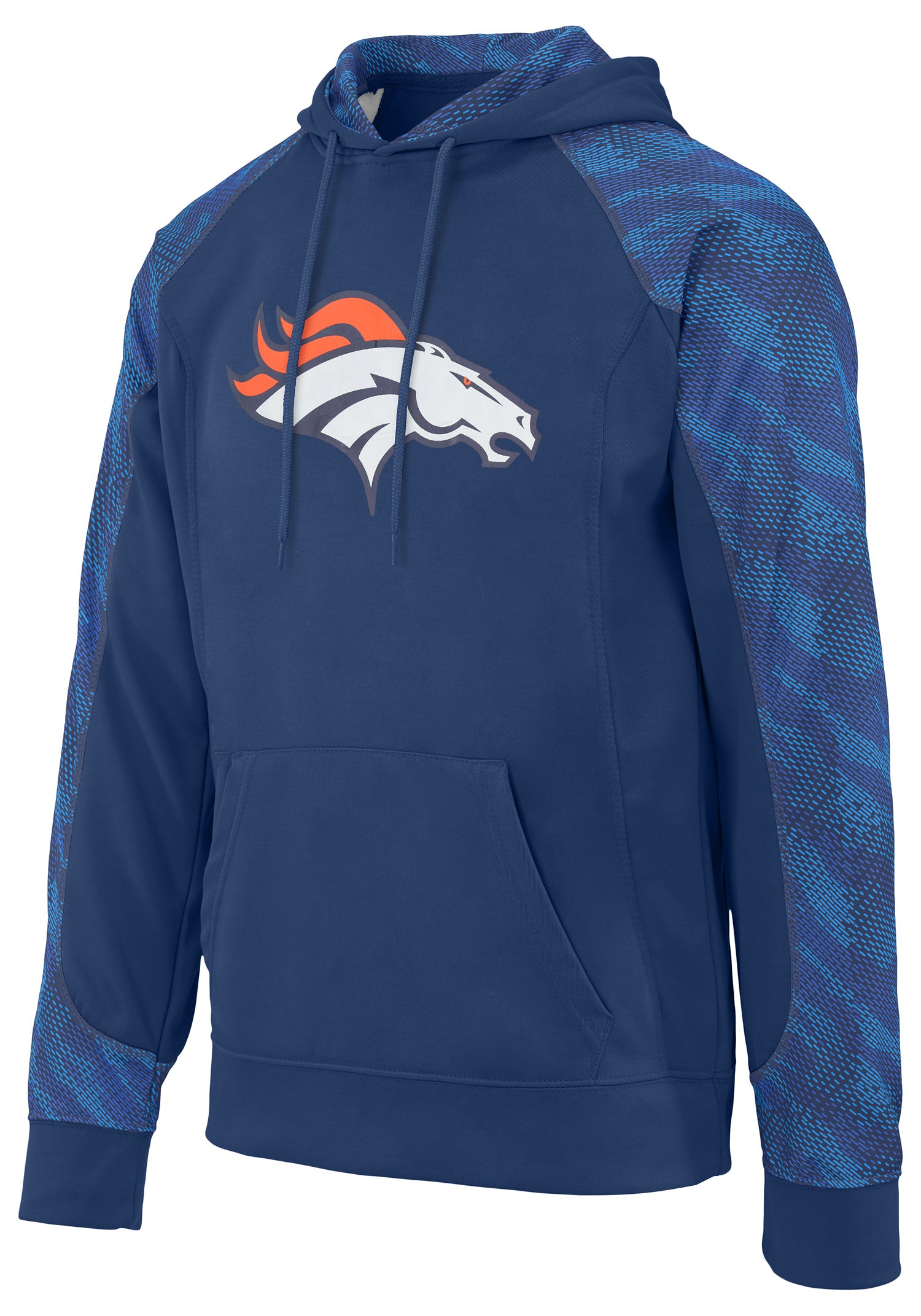 Zubaz NFL Men's Elevated Logo Viper Hoodie Denver Broncos