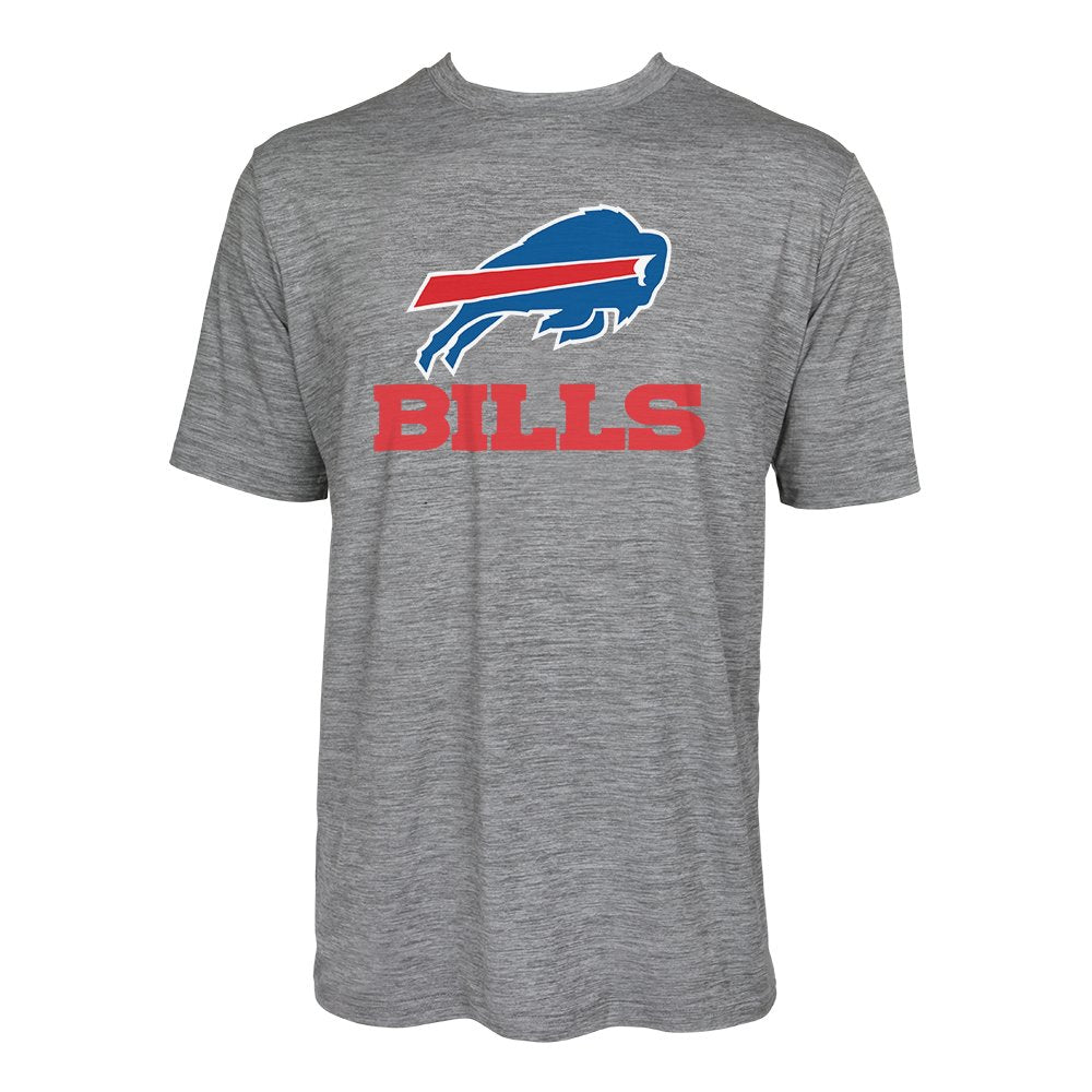 Zubaz NFL Men's Buffalo Bills Team Name and Logo Wordmark Tee